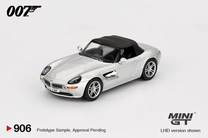 Mini GT 1:64 BMW Z8 "The World Is Not Enough " in Blaster Packaging Chinese Version (MGT00906-007TCH)