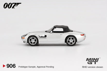 Mini GT 1:64 BMW Z8 "The World Is Not Enough " in Blaster Packaging German Version (MGT00906-007G)