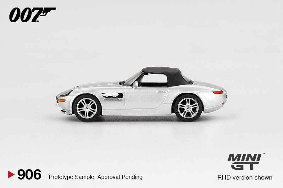 Mini GT 1:64 BMW Z8 "The World Is Not Enough " in Blaster Packaging Chinese Version (MGT00906-007TCH)