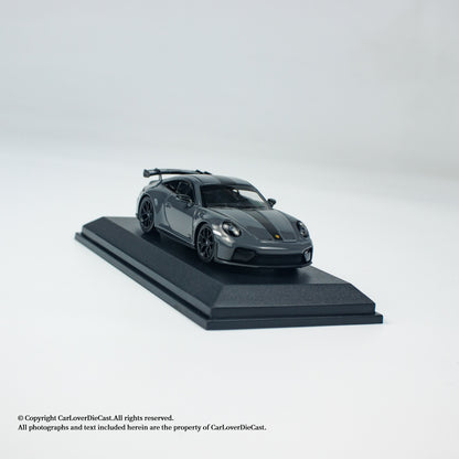 MINICHAMPS 1:64 PORSCHE 911 (992.2) GT3-2025-GREY W WEISSACH PACKAGE - EXCLUSIVE FOR CLDC