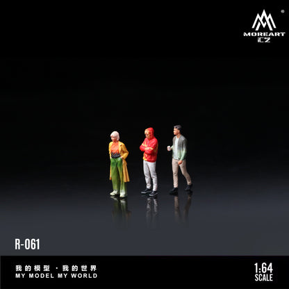MoreArt 1:64 Fashionable Men and Women Doll Set (3 Figures Set)