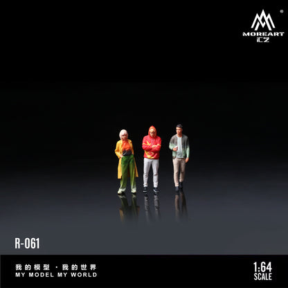 MoreArt 1:64 Fashionable Men and Women Doll Set (3 Figures Set)