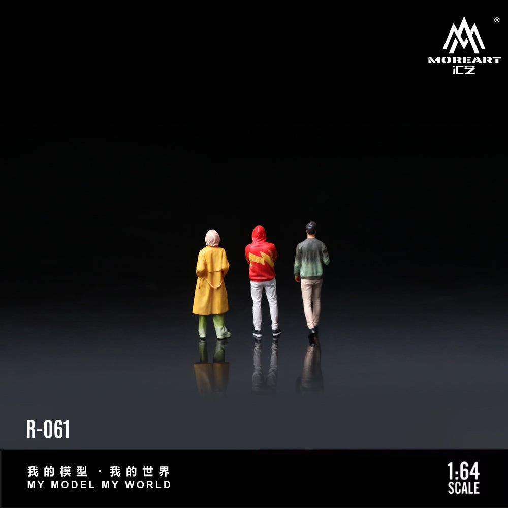 MoreArt 1:64 Fashionable Men and Women Doll Set (3 Figures Set)