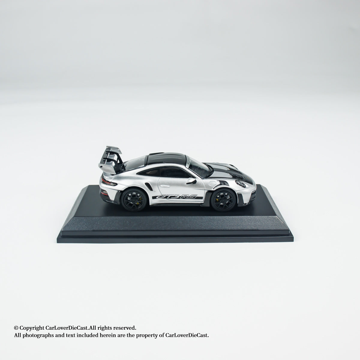 MINICHAMPS 1:64 PORSCHE 911 (992) GT3 RS - 2024 - SILVER METALLIC W WEISSACH  - EXCLUSIVE FOR CLDC
