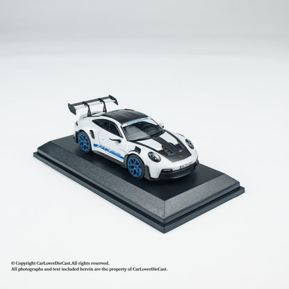 MINICHAMPS 1:64 PORSCHE 911 (992) GT3 RS - 2024 - GREY METALLIC W WEISSACH  - EXCLUSIVE FOR CLDC
