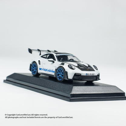 MINICHAMPS 1:64 PORSCHE 911 (992) GT3 RS - 2024 - GREY METALLIC W WEISSACH  - EXCLUSIVE FOR CLDC