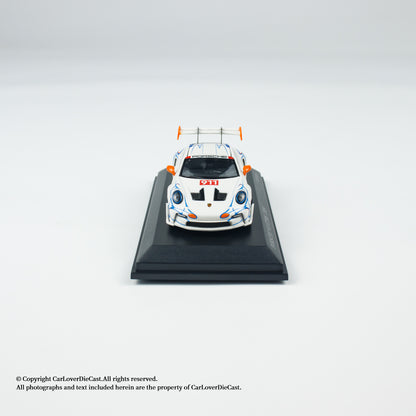 MINICHAMPS 1:64 PORSCHE 911 (992) GT3 RS - 2024 - WHITE W ORANGE ACCENTS - EXCLUSIVE FOR CLDC