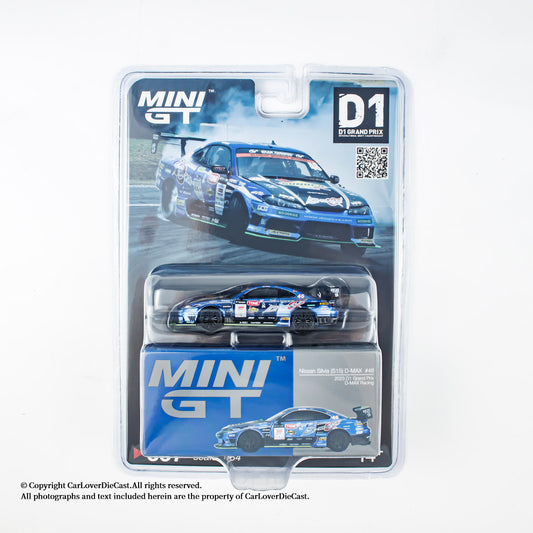 Mini GT 1:64 Nissan Silvia S15 D-MAX #46 D-MAX Racing 2023 D1 Japanese Version in Blister Packaging (MGT00857-BL)