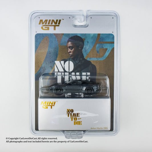 Mini GT 1:64 Aston Martin DBS “No Time To Die” Blister Packaging English Version (MGT00904-007E)
