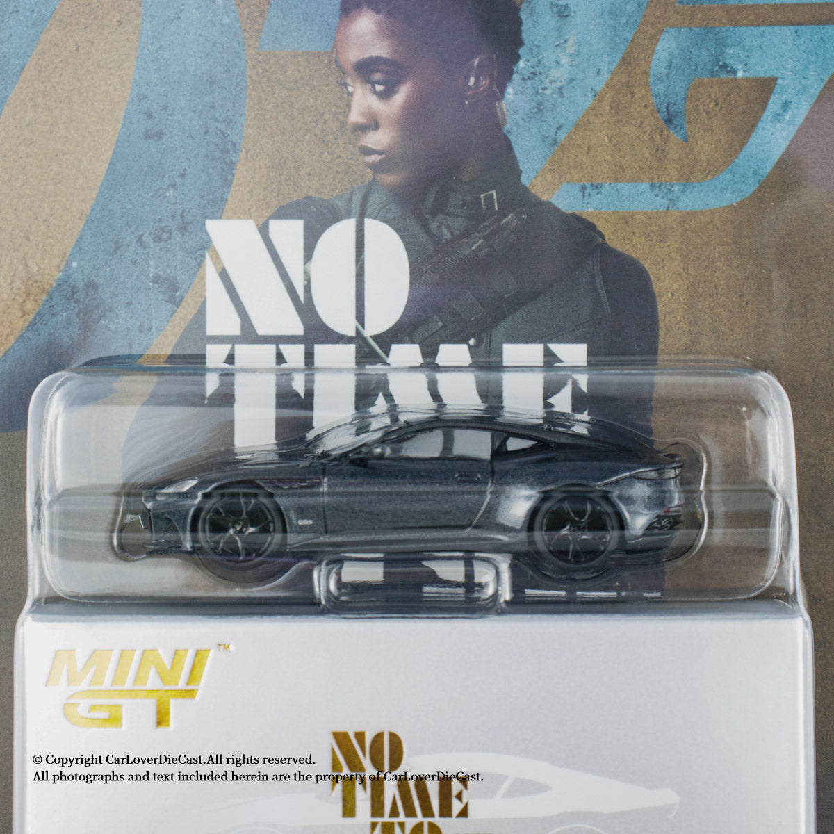 Mini GT 1:64 Aston Martin DBS “No Time To Die” Blister Packaging English Version (MGT00904-007E)
