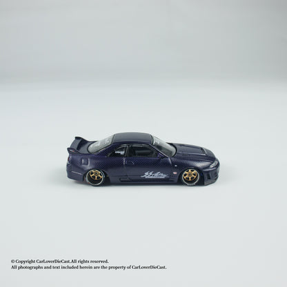 Mini GT 1:64 Nissan Skyline GT-R (R33) Active Carbon R V2 Kaido Kaidohouse (KHMG163)