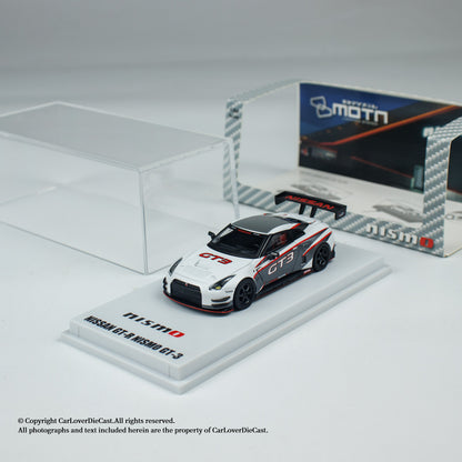 Kyosho 1:64 NISSAN GT-R NISMO GT-3 (White / Presentation) (MOTN LED Base Compatible)