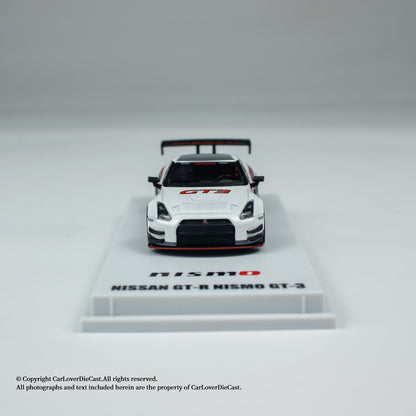 Kyosho 1:64 NISSAN GT-R NISMO GT-3 (White / Presentation) (MOTN LED Base Compatible)