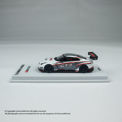 Kyosho 1:64 NISSAN GT-R NISMO GT-3 (White / Presentation) (MOTN LED Base Compatible)