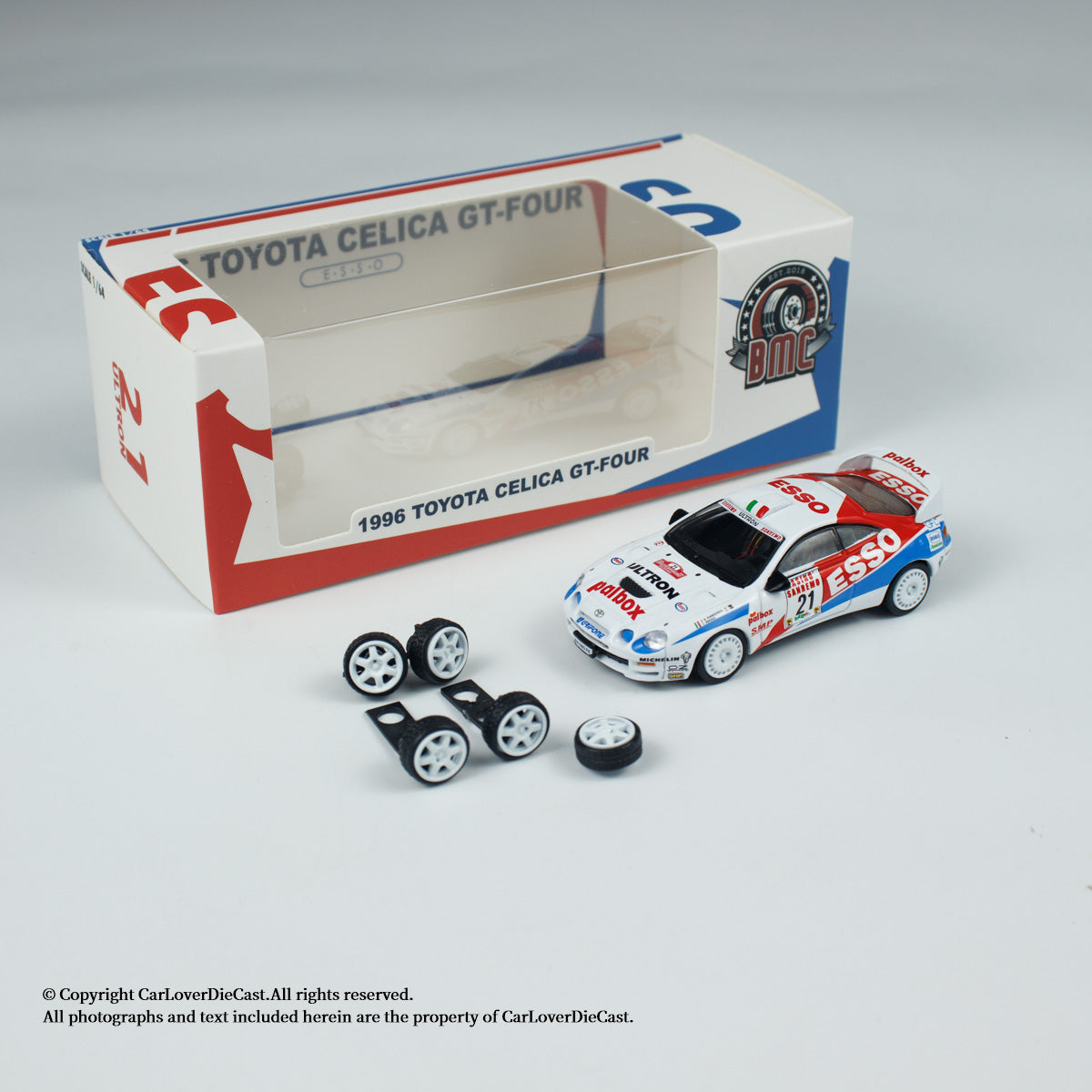 BM Creations 1:64 Toyota Celica ST205 -Rallye Sanremo -Rallye d‘Italia 1996