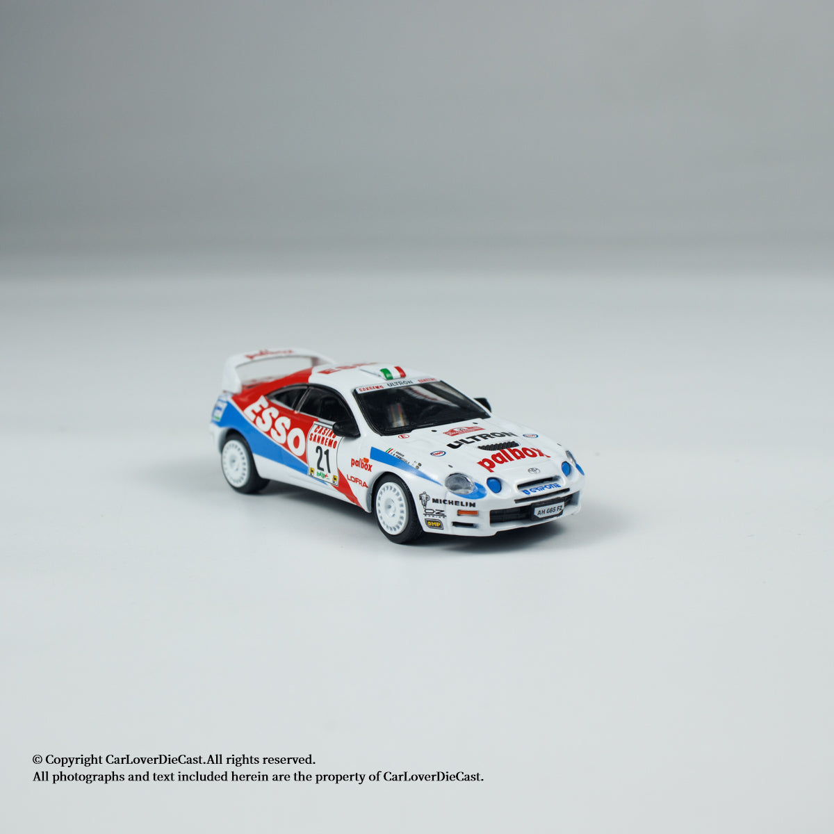BM Creations 1:64 Toyota Celica ST205 -Rallye Sanremo -Rallye d‘Italia 1996