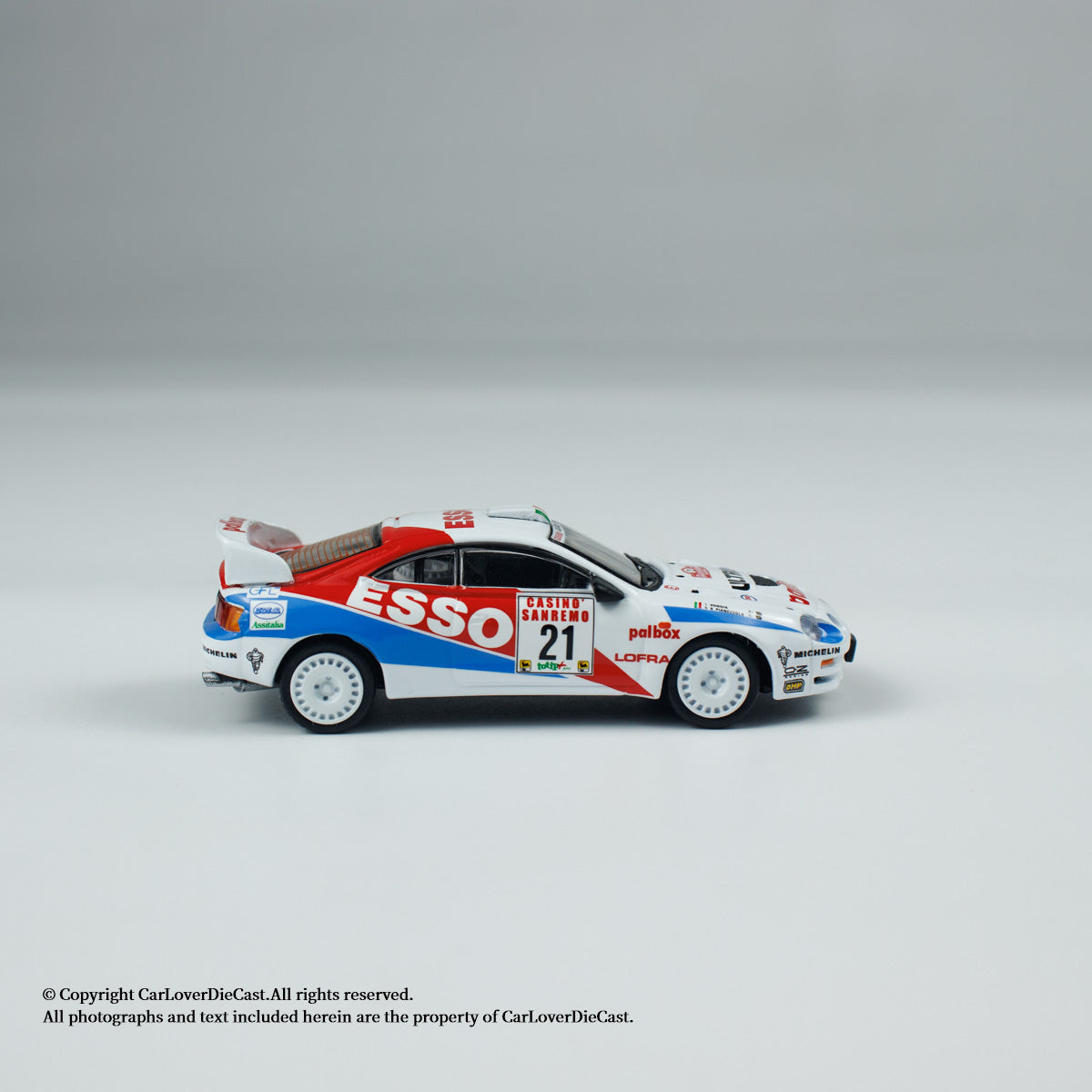 BM Creations 1:64 Toyota Celica ST205 -Rallye Sanremo -Rallye d‘Italia 1996