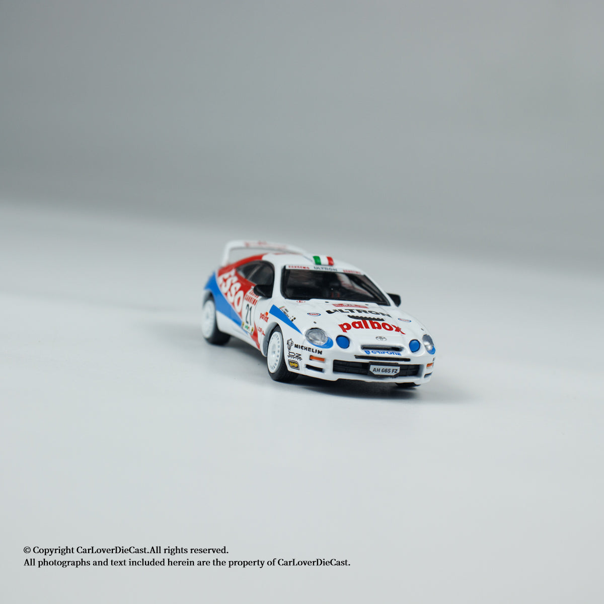 BM Creations 1:64 Toyota Celica ST205 -Rallye Sanremo -Rallye d‘Italia 1996