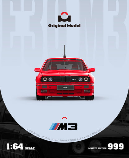 Original Model 1:64 BMW M3 E30 Supreme Edition Openable Front Hood Detailed Engine