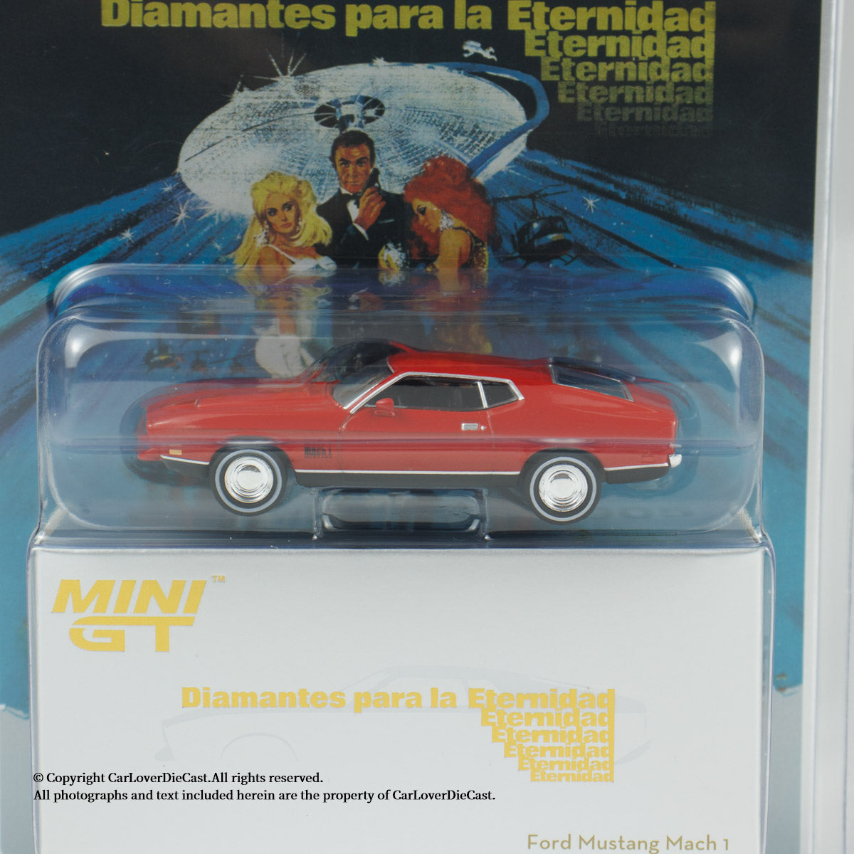 Mini GT 1:64 Ford Mustang Mach 1 "Diamonds Are Forever" in Blaster Packaging Spanish Version (MGT00905-007S)