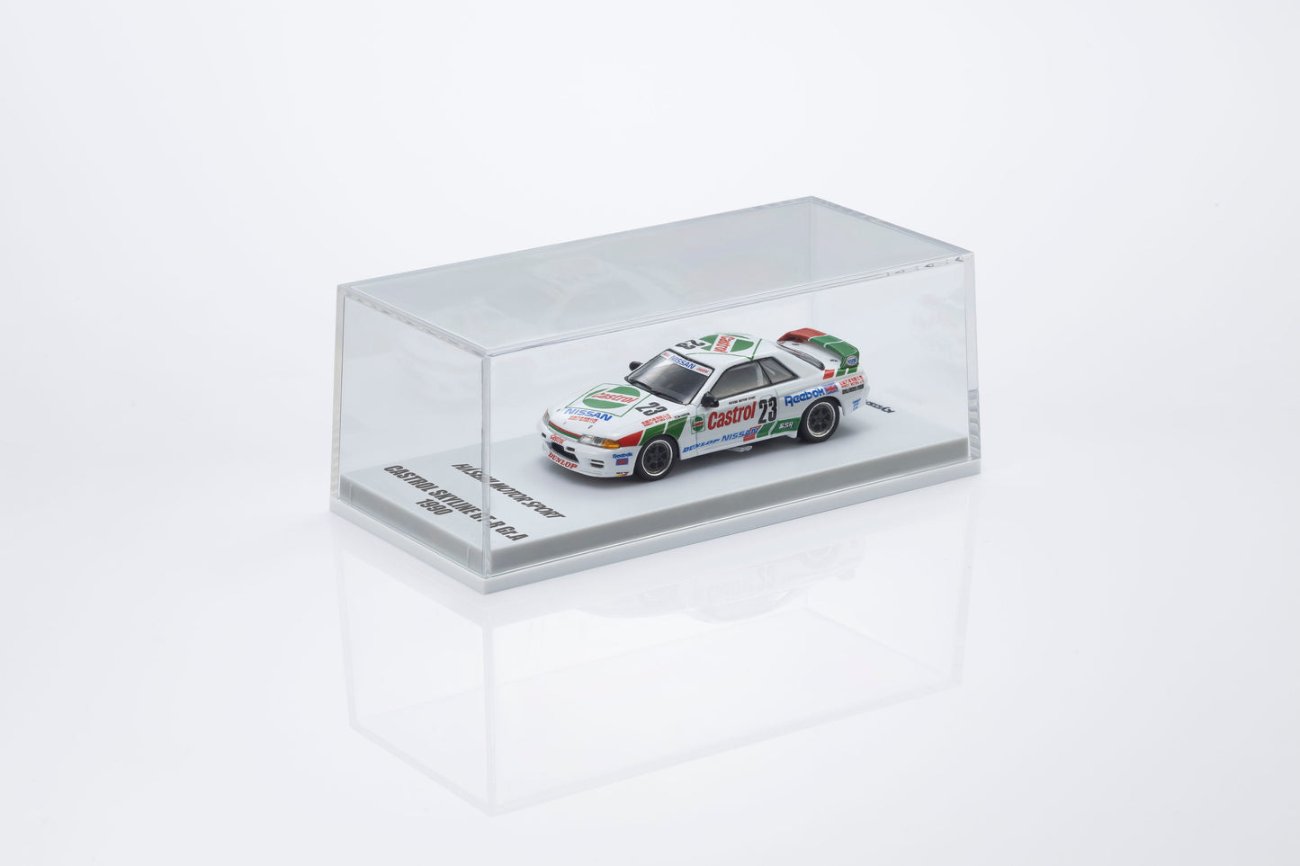 Kyosho 1:64 Nissan Castrol Skyline GT-R(R32) Gr.A 1990#23 with LED (MOTN LED Base Compatible and Required to Light On)