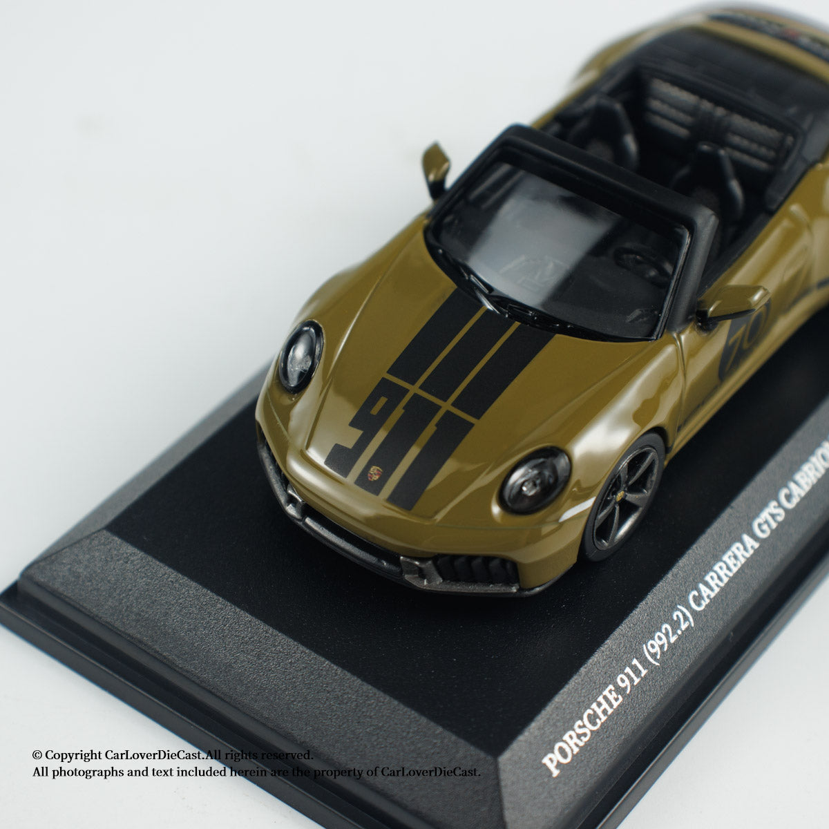 MINICHAMPS 1:64 PORSCHE 911 (992.2) CARRERA GTS CABRIOLET SPIRIT 70 - 2025 - Green - EXCLUSIVE FOR CLDC