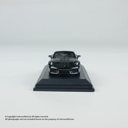 MINICHAMPS 1:64 PORSCHE 911 (992.2) CARRERA GTS CABRIOLET SPIRIT 70 - 2025 - Black - EXCLUSIVE FOR CLDC
