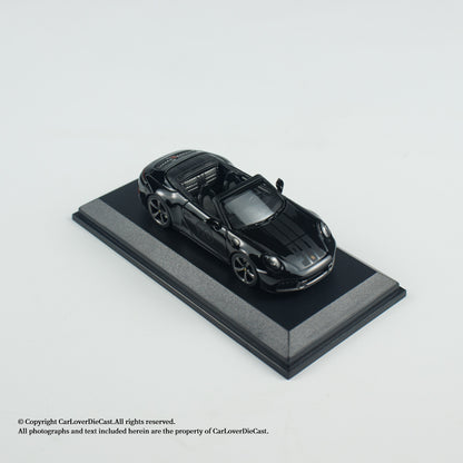 MINICHAMPS 1:64 PORSCHE 911 (992.2) CARRERA GTS CABRIOLET SPIRIT 70 - 2025 - Black - EXCLUSIVE FOR CLDC