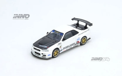 INNO64 1:64 TOP SECRET Skyline R34 BNR34 GT-R White (IN64-R34TS-WHI)