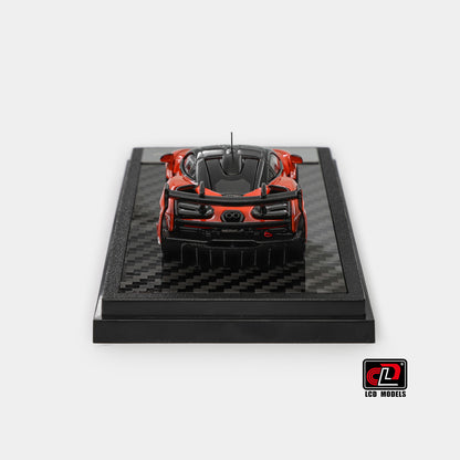 LCD Model 1:64 McLaren Senna GTR Papaya Orange McLaren Official Licensed