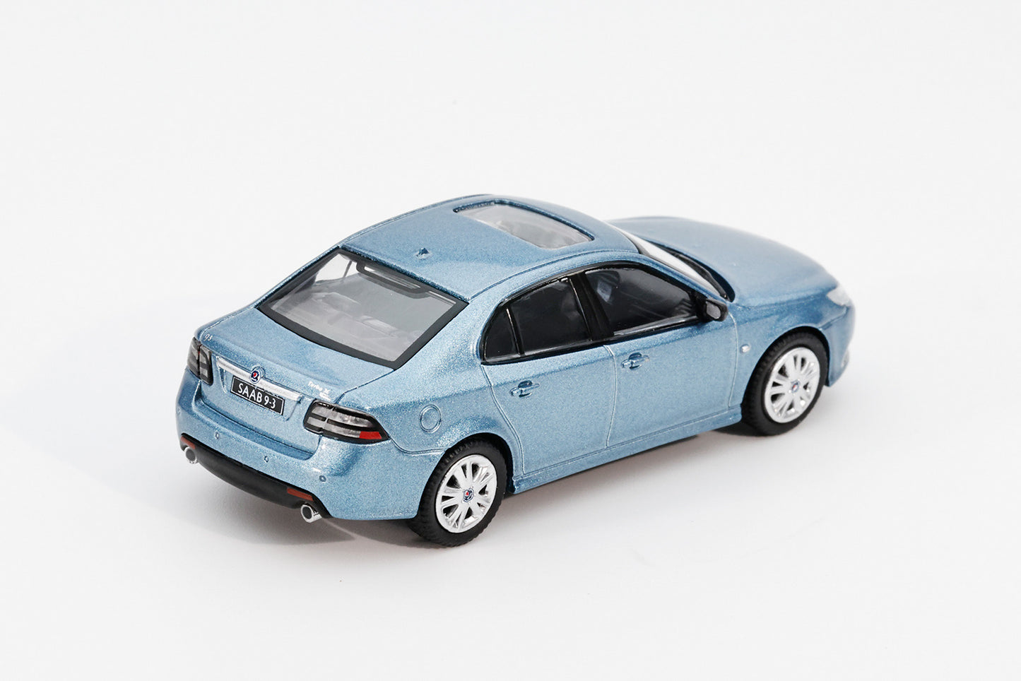 GCD X Enchery 1:64 Saab 9-3 Aero Sedan Red LHD (GE-005-25)