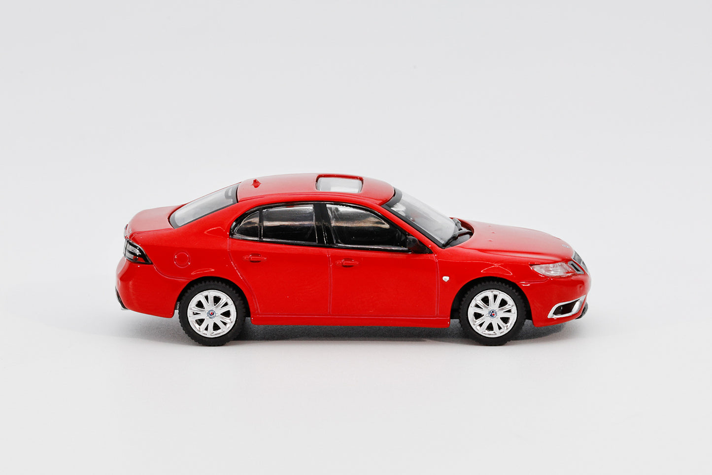 GCD X Enchery 1:64 Saab 9-3 Aero Sedan Red LHD (GE-005-25)