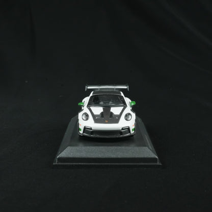 MINICHAMPS 1:64 PORSCHE 911 (992) GT3 RS 2023 WHITE W WEISSACH PACKAGE - TRIBUTE TO AMERICA  - EXCLUSIVE FOR CLDC