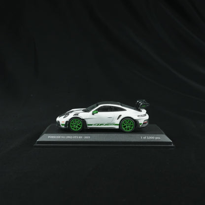 MINICHAMPS 1:64 PORSCHE 911 (992) GT3 RS 2023 WHITE W WEISSACH PACKAGE - TRIBUTE TO AMERICA  - EXCLUSIVE FOR CLDC