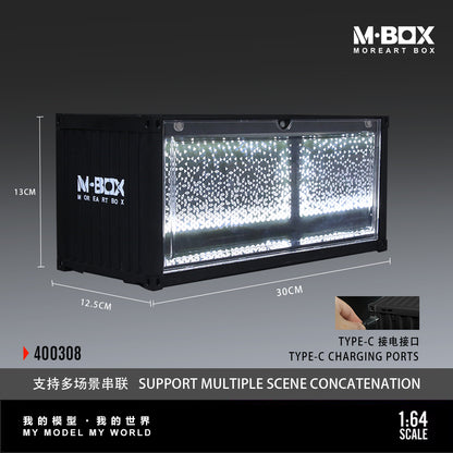 MoreArt M BOX 1/64 Starry Night Container Model Storage Scene Diorama with LED Light - Set A
