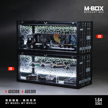 MoreArt M BOX 1/64 Starry Night Container Model Storage Scene Diorama with LED Light - Set B
