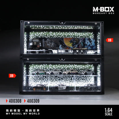 MoreArt M BOX 1/64 Starry Night Container Model Storage Scene Diorama with LED Light - Set B
