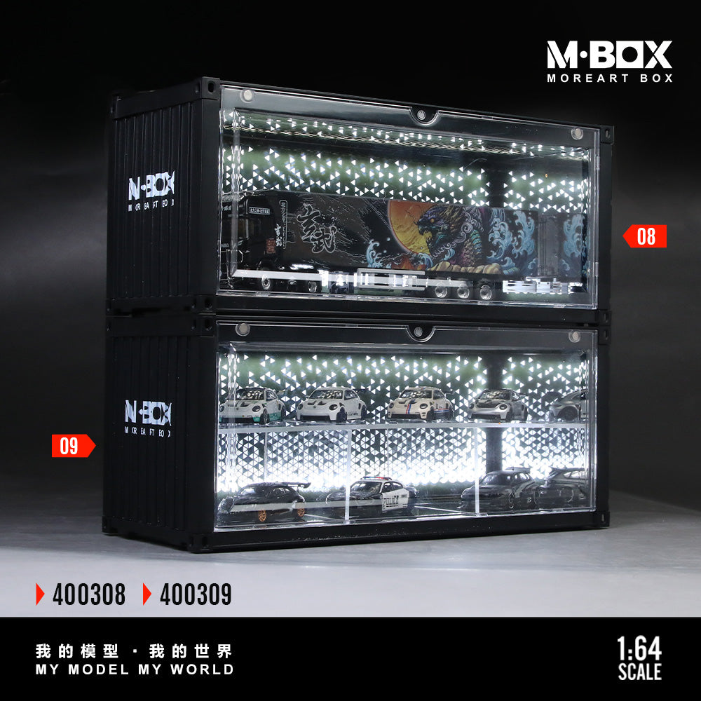 MoreArt M BOX 1/64 Starry Night Container Model Storage Scene Diorama with LED Light - Set B