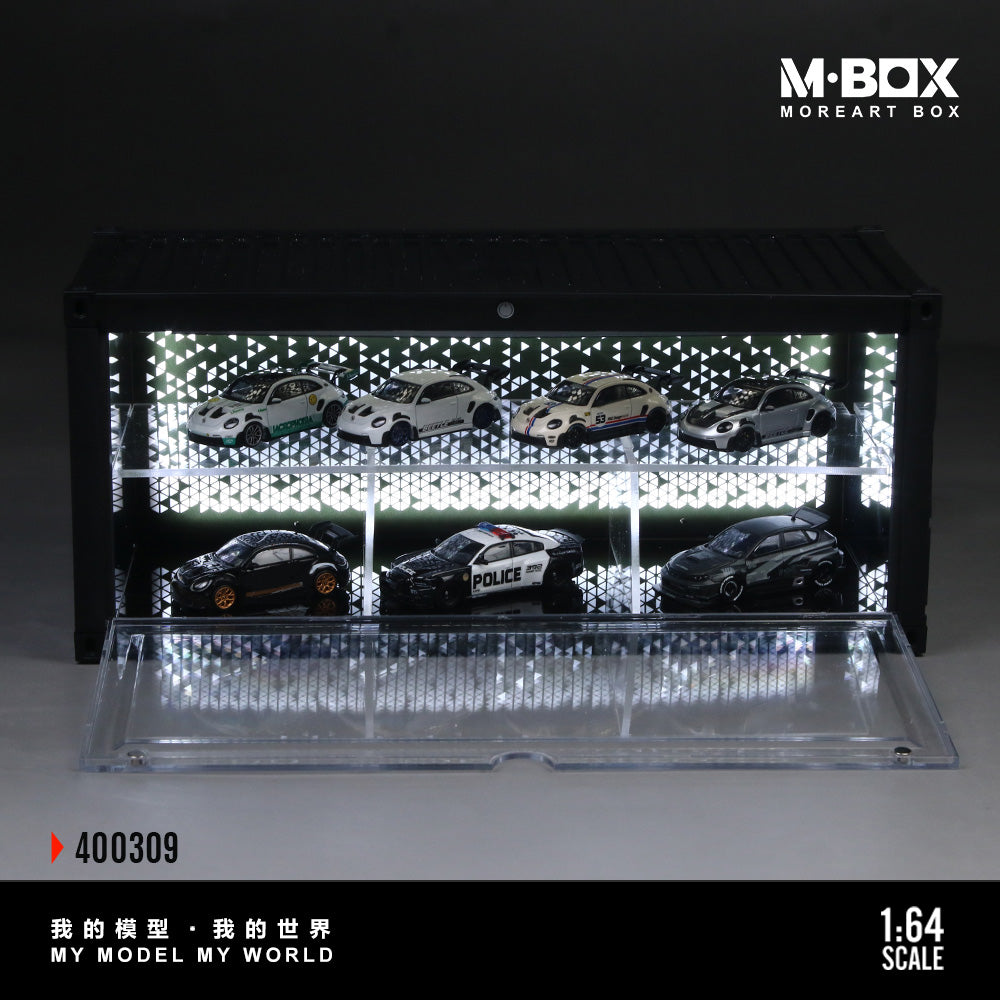 MoreArt M BOX 1/64 Starry Night Container Model Storage Scene Diorama with LED Light - Set B