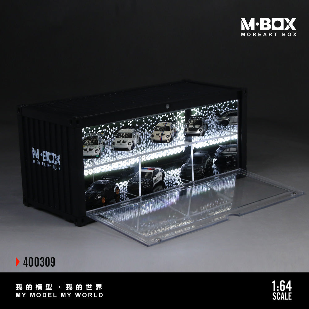 MoreArt M BOX 1/64 Starry Night Container Model Storage Scene Diorama with LED Light - Set B