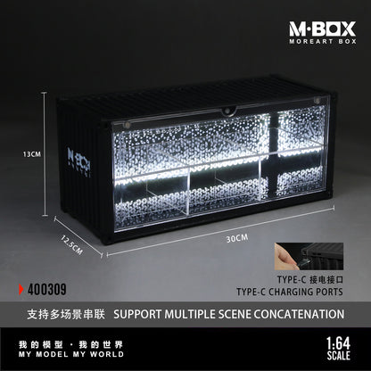MoreArt M BOX 1/64 Starry Night Container Model Storage Scene Diorama with LED Light - Set B