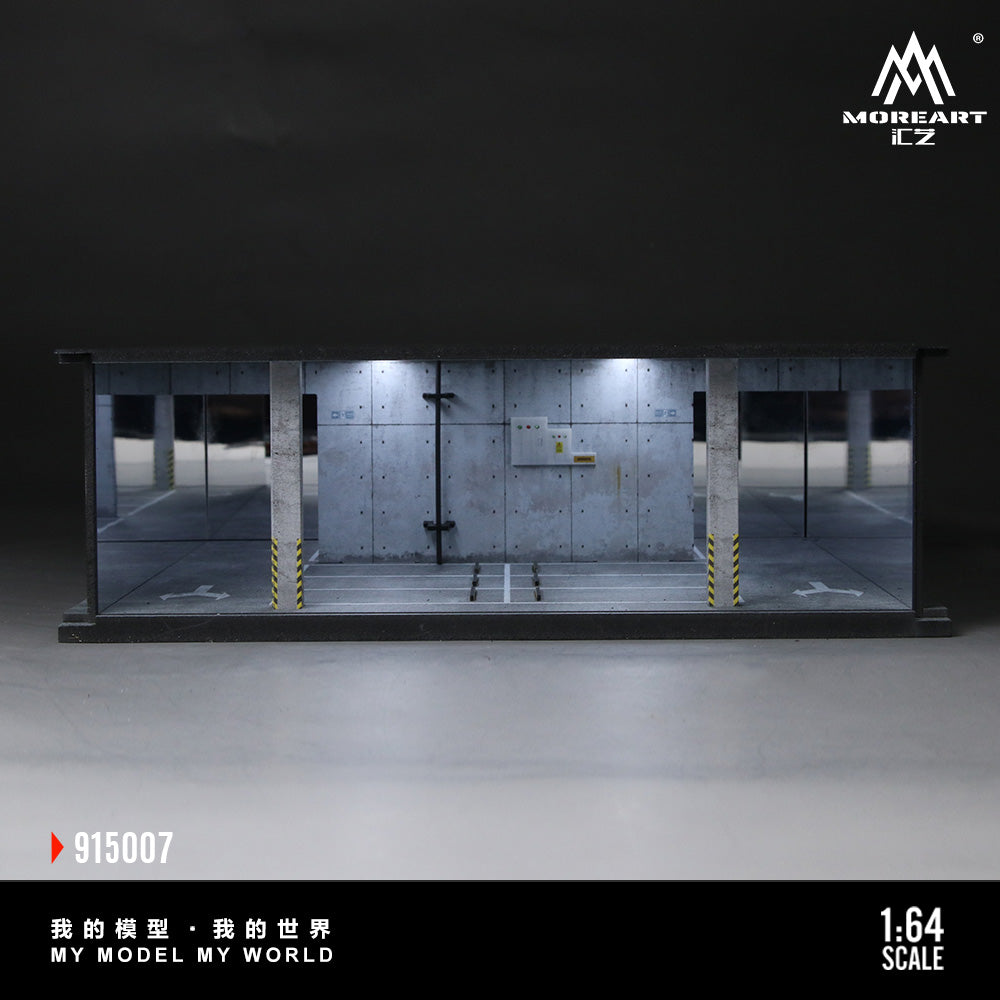 MoreArt 1:64 Underground Parking Garage Scene 07 Model LED Light Diorama