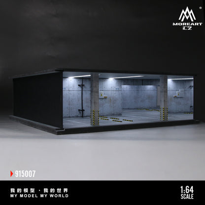 MoreArt 1:64 Underground Parking Garage Scene 07 Model LED Light Diorama