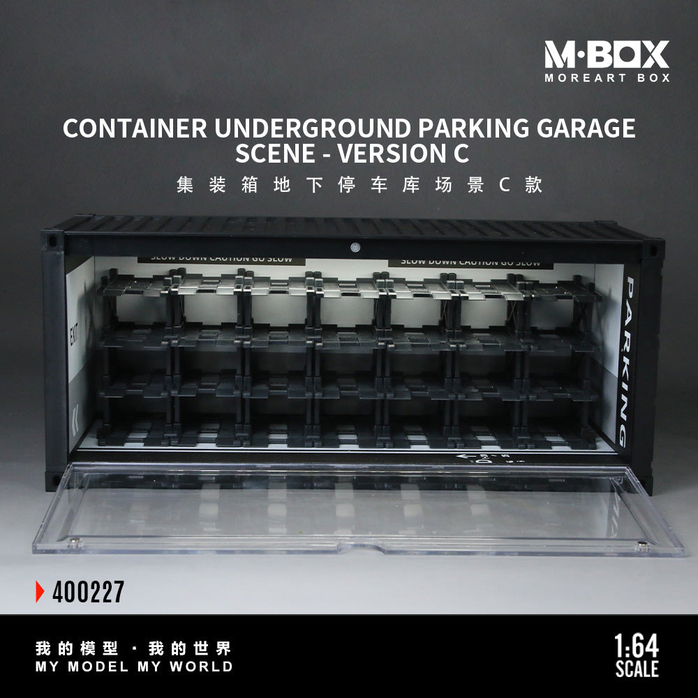MoreArt M BOX 1/64 Container Underground Parking Garage Scene Diorama with LED Light - Version C