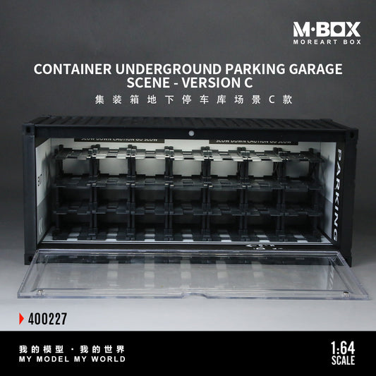 MoreArt M BOX 1/64 Container Underground Parking Garage Scene Diorama with LED Light - Version C