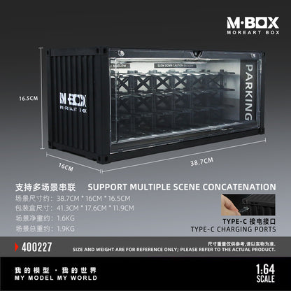 MoreArt M BOX 1/64 Container Underground Parking Garage Scene Diorama with LED Light - Version C