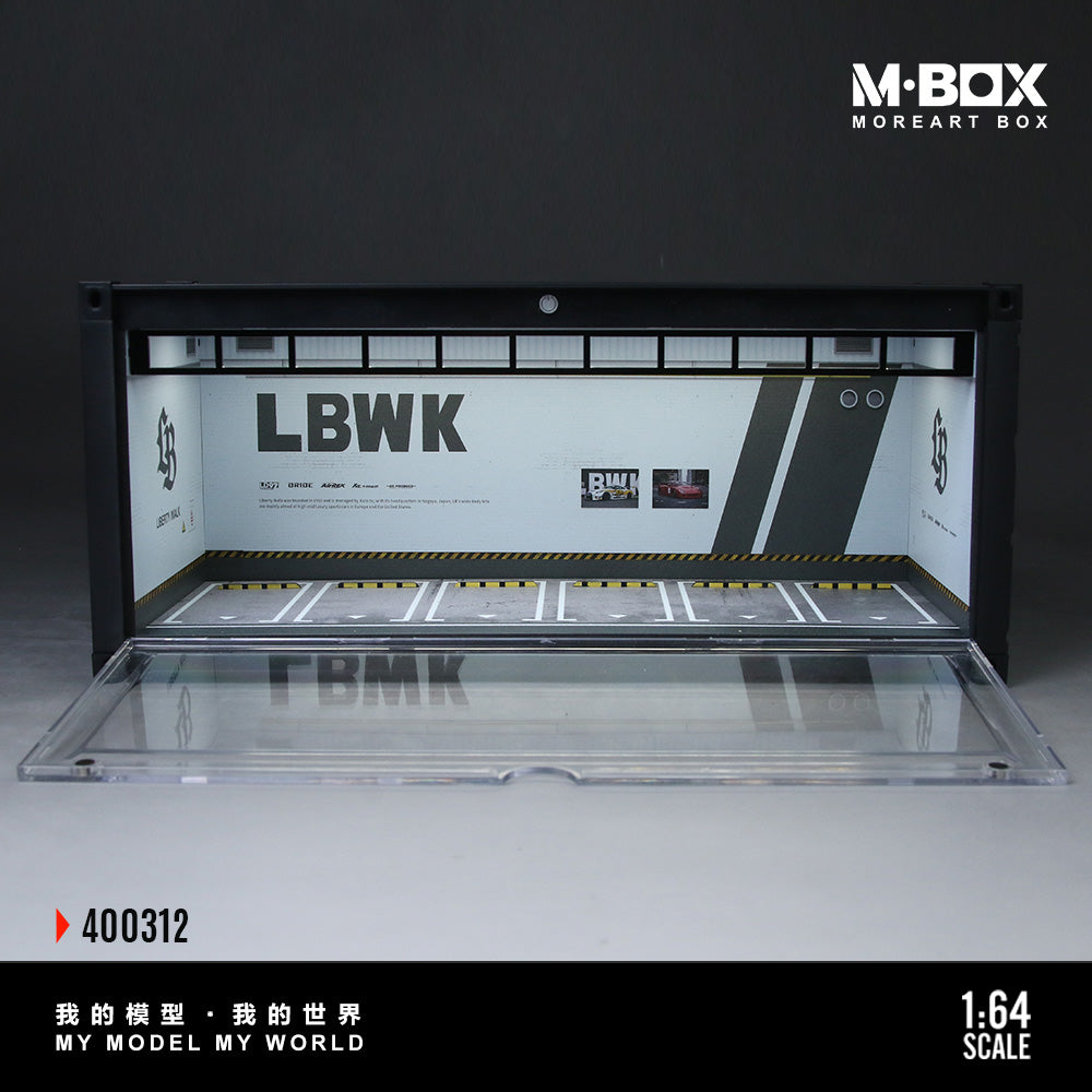 MoreArt M BOX 1/64 Container Model Storage Scene Diorama with LED Light- Liberty Walk LBWK Edition