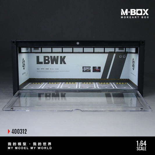 MoreArt M BOX 1/64 Container Model Storage Scene Diorama with LED Light- Liberty Walk LBWK Edition