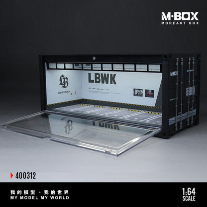 MoreArt M BOX 1/64 Container Model Storage Scene Diorama with LED Light- Liberty Walk LBWK Edition
