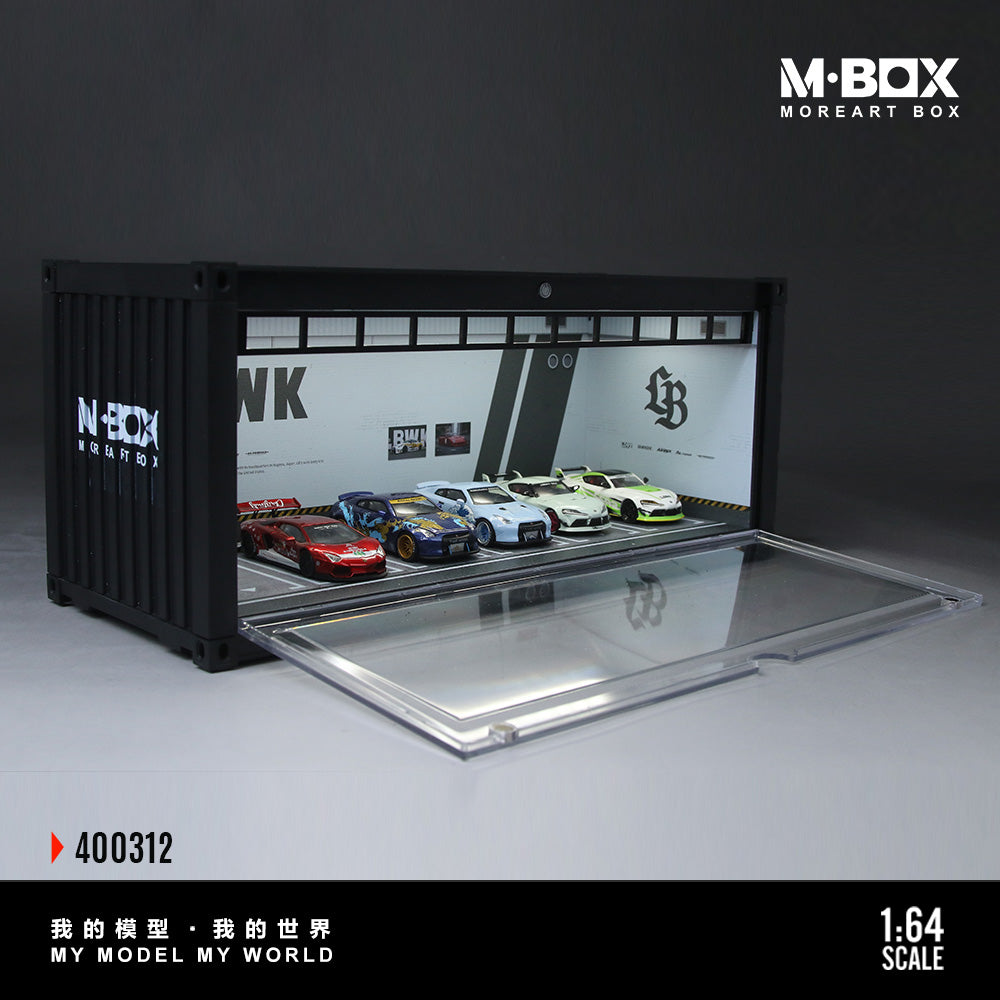 MoreArt M BOX 1/64 Container Model Storage Scene Diorama with LED Light- Liberty Walk LBWK Edition